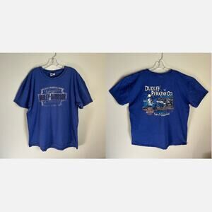 Harley-Davidson Blue Dudley Perkins Co. San Francisco Short Sleeve Shirt Size XL